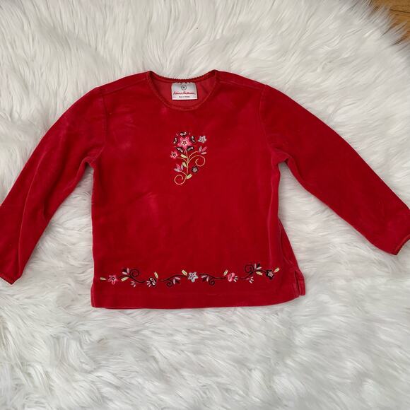 Hanna Andersson Red Velvet Holiday Nordic Shirt - Picture 1 of 7